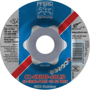 Pferd 61215 CC-Grind®-Solid 4-1/2″x7/8″ Grinding Wheel (Package of 10)