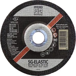 Pferd 63107 SG Elastic 6″x1/8″x7/8″ Cut-Off Wheel (Package of 25)