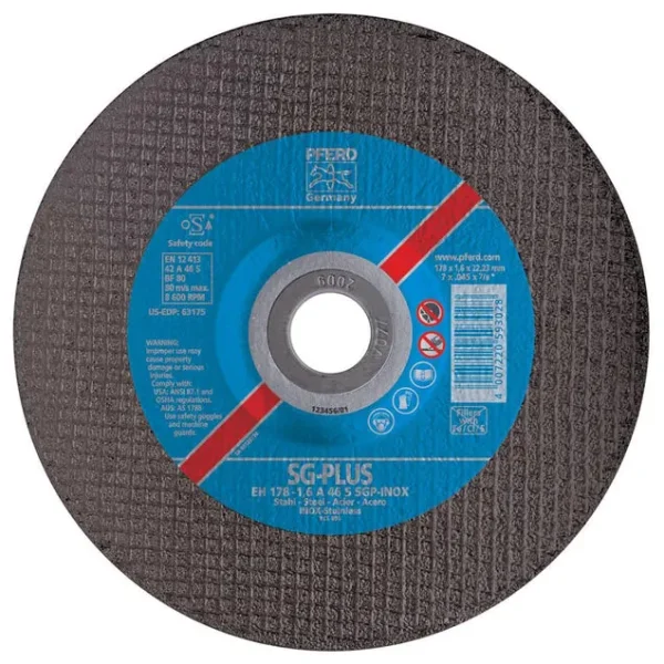 Pferd 63174 SG Plus 6″x.045″x7/8″ Cut-Off Wheel (Package of 25)