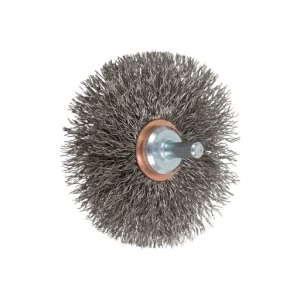PFERD Crimped Wire Wheel Brush 3″ Dia. .014 Stainless Steel 1/4″ Shank – Box of 10 (EDP 82913)