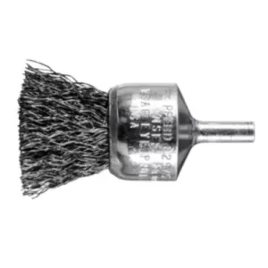 Pferd 1” Crimped Wire End Brush .014 Carbon Steel Wire, 1/4” Shank (EDP 82975) – Package of 10