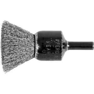 Pferd 3/4” Crimped Wire End Brush .006 Stainless Steel Wire, 1/4” Shank (EDP 82986) – Package of 10