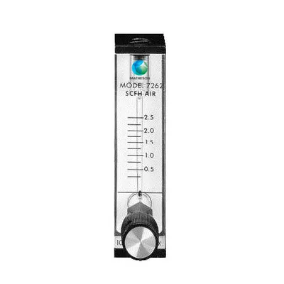 PM-1000 Series Acrylic Flowmeter (direct read Air), Brass
