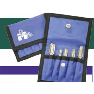 Mastercut POUCH-WL2DC 1/4″ Doublecut 4-Piece Set in Blue Wallet Pouch (1 Set)