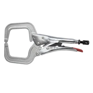STRONG HAND TOOLS PR115 4″ LOCKING C-CLAMP PLIERS, ROUND TIP