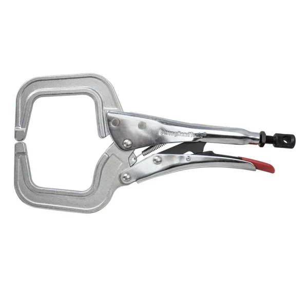 STRONG HAND TOOLS PR115 4″ LOCKING C-CLAMP PLIERS, ROUND TIP