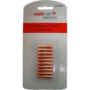 PROFAX PX000068 SHORT CONTACT TIP .035 FOR 15M & 25M MILLER STYLEGUN, 25/PACK