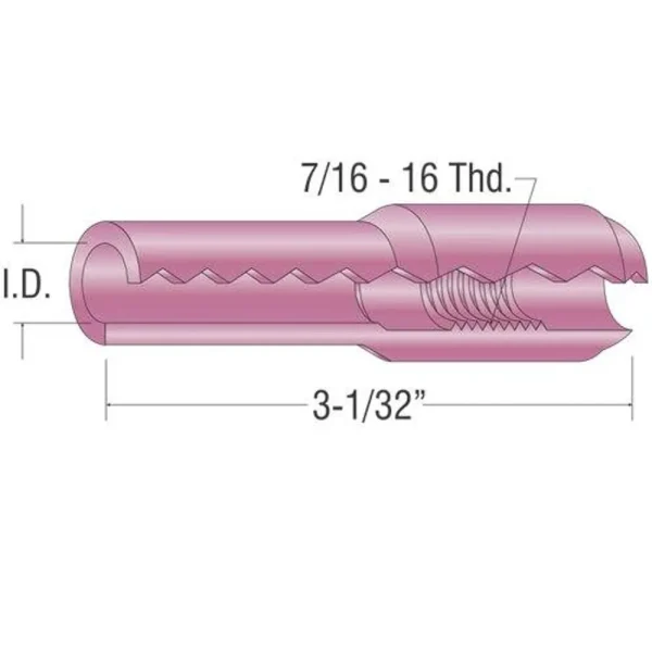 PROFAX PX10N44 ALUMINA CUP #12 3/4″ I.D. 17-18-26 SERIES TIG TORCH, 10/BOX