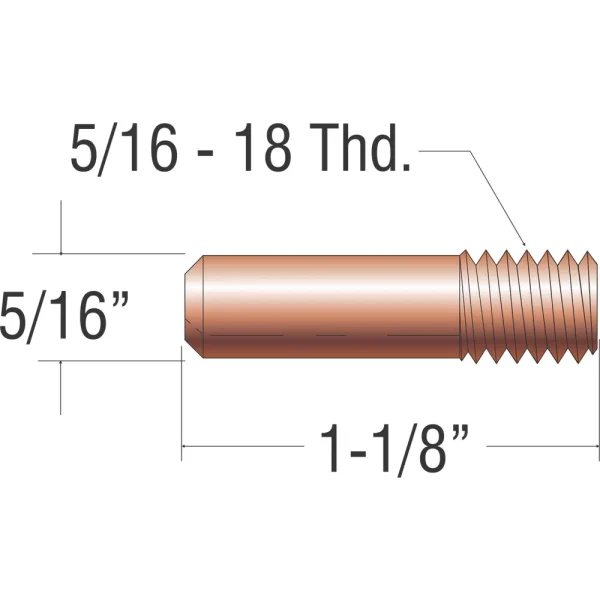 PROFAX PX12-656 CONTACT TIP 5/64″ (KP2100-4B1)(T14050-5/64), 25/PACK