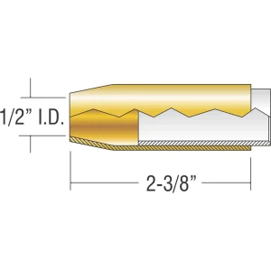 PROFAX PX4392 NOZZLE 1/2″ I.D., BRASS, BERNARD STYLE, 10/PACK