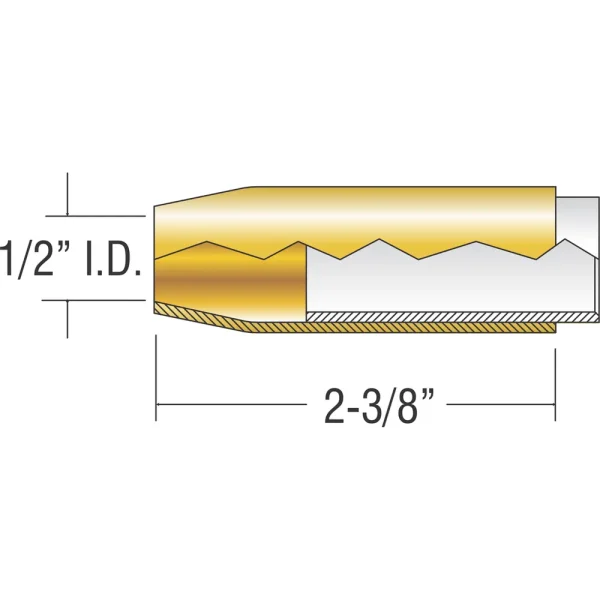 PROFAX PX4392 NOZZLE 1/2″ I.D., BRASS, BERNARD STYLE, 10/PACK