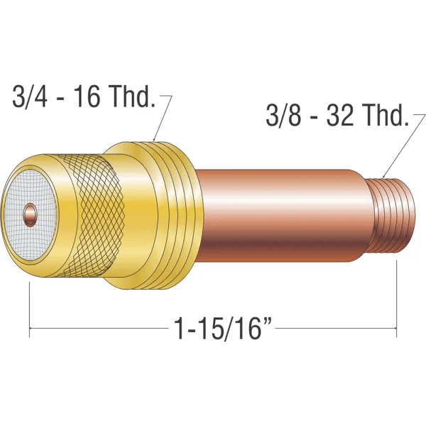 PROFAX PX45V27 GAS LENS (1/8″)