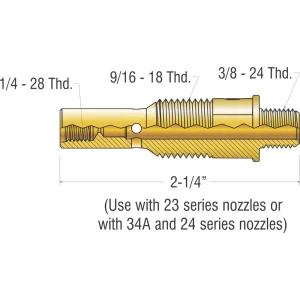 PROFAX PX52FN GAS DIFFUSER 400A BRASS (KP52FN), 10/PACK