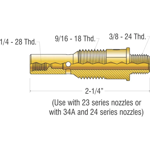 PROFAX PX52FN GAS DIFFUSER 400A BRASS (KP52FN), 10/PACK