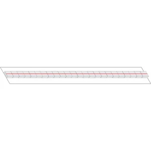 PROFAX PXCBT-F FLAT CERAMIC BACKING TAPE, 2 FT. SECTIONS/60 FT. PER PACK