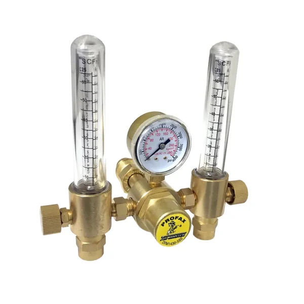 PROFAX PXDFM1430-580 DUAL FLOWMETER / REGULATOR FOR ARGON & C25