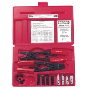 Proto 361 Retaining Ring Plier Set, 18 Piece , 0.108 in to 0.120 in Tip Size 1 SET