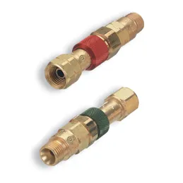 Western Enterprises QDB10 Quick Connect Set, Torch to Hose Oxygen/Fuel Gas Set w Check Valves