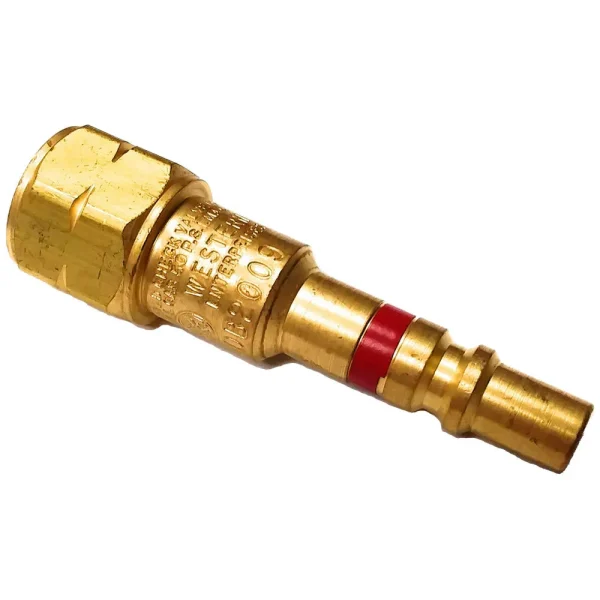 Western QDB200 Male Fuel Gas Quick Connect w/Built-In Check Valve