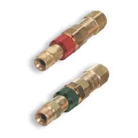 Western Enterprises QDB30 Quick Connect Set, Regulator to Hose Oxygen/Fuel Gas Set w Check Valves