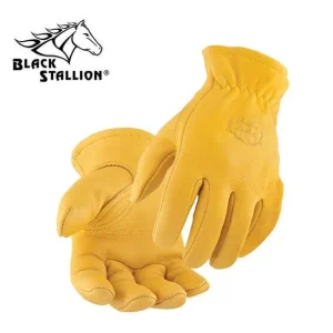 Revco Black Stallion Top Grain Elkskin – Elastic Wrist Driver’s Style Gloves #17