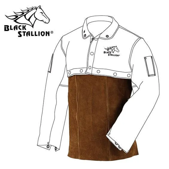 Revco Black Stallion Split Cowhide Welding Bib – 20″ #20WB