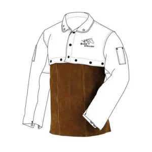 Revco Black Stallion Split Cowhide Cape Sleeves and 14″ Bib Combo #214CS