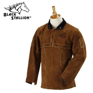 Revco Black Stallion Split Cowhide Cape Sleeves and 20″ Bib Combo #220CS