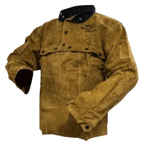 Revco Black Stallion Split Cowhide Cape Sleeves and 20″ Bib Combo #220CS