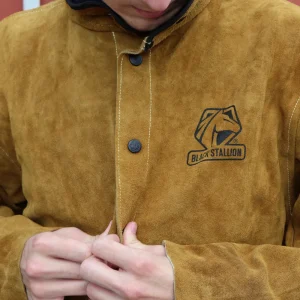 Black Stallion Split Cowhide Welding Jacket – 30WC
