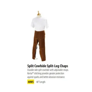 Black Stallion 40″ Split Cowhide Split-Leg Chaps #40WS