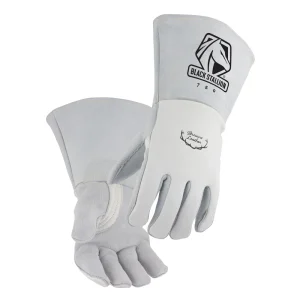 Black Stallion Pearl Reversed Grain Palm Elkskin, Nomex Premium Welding Gloves