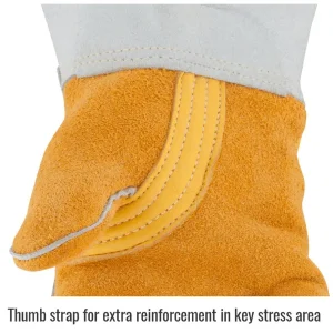 Revco Black Stallion FR Nomex® Lined Elkskin Premium Stick Welding Gloves #850