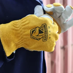 Black Stallion Grain Cowhide Drivers Glove w/ Reinforced Palm – 97SW