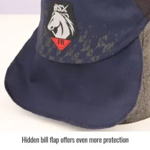 Revco Black Stallion BSX® Silicone Grip FR Cotton Welding Cap, Navy & Black #AH1631-NB