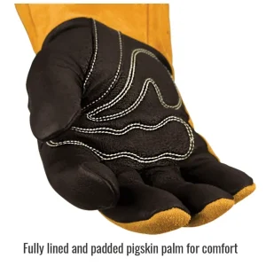 Revco Black Stallion BSX® Premium Grain Pigskin Palm, Cowhide Back MIG Welding Gloves #BM88