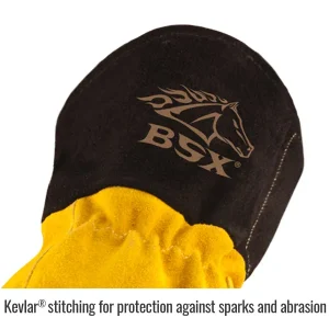 Revco Black Stallion Premium Grain Goatskin & Cowhide TIG Welding Glove #BT88