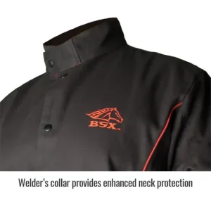 Revco Black Stallion BSX® Black – Red Flames Stryker FR Welding Jacket #BX9C