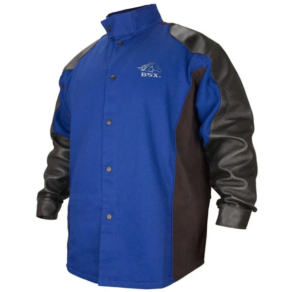 Black Stallion Hybrid FR and Grain Pigskin Welding Jacket – BXRB9C/PS