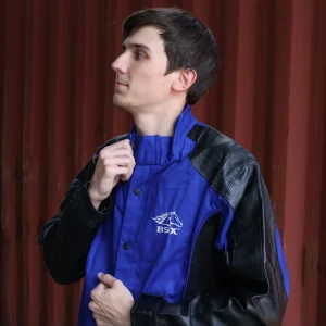 Black Stallion Hybrid FR and Grain Pigskin Welding Jacket – BXRB9C/PS
