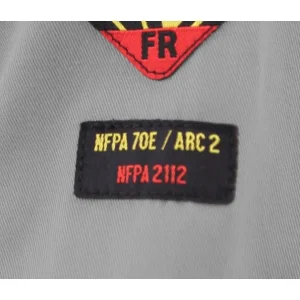 Black Stallion AR/FR Cotton Coverall with Reflective FR Tape, Gray CF2118-GY