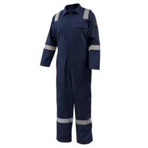 Black Stallion AR/FR Cotton Coverall with Reflective FR Tape, Navy CF2118-NV