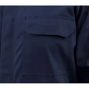 Black Stallion AR/FR Cotton Coverall with Reflective FR Tape, Navy CF2118-NV