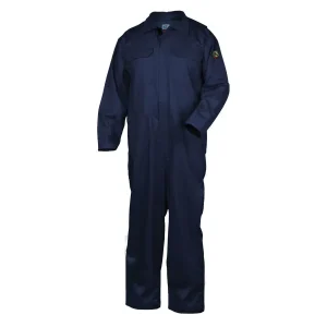 Revco Black Stallion Deluxe Flame-Resistant (FR) Cotton Coverall, Navy #CF2215-NV