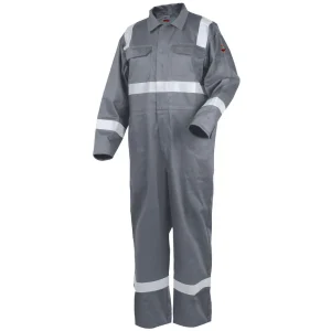 Black Stallion TruGuard 300 FR Reflective Coveralls, Gray – CF2216-GY