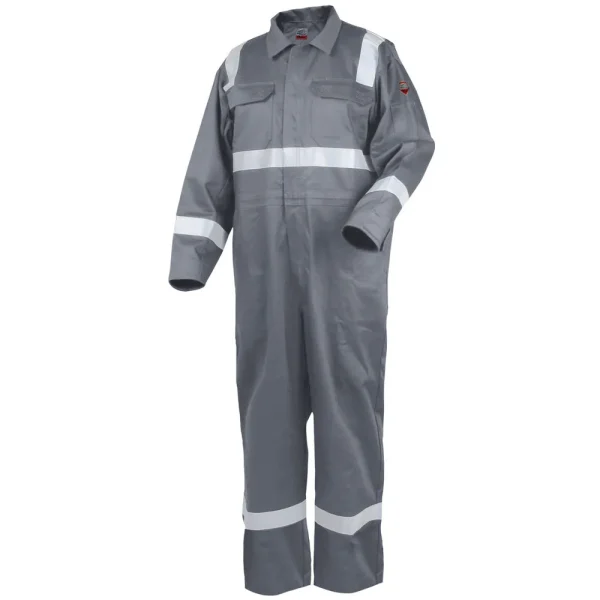 Black Stallion TruGuard 300 FR Reflective Coveralls, Gray – CF2216-GY