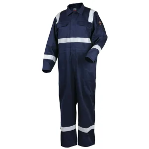 Black Stallion TruGuard 300 FR Reflective Coveralls, Navy – CF2216-NV