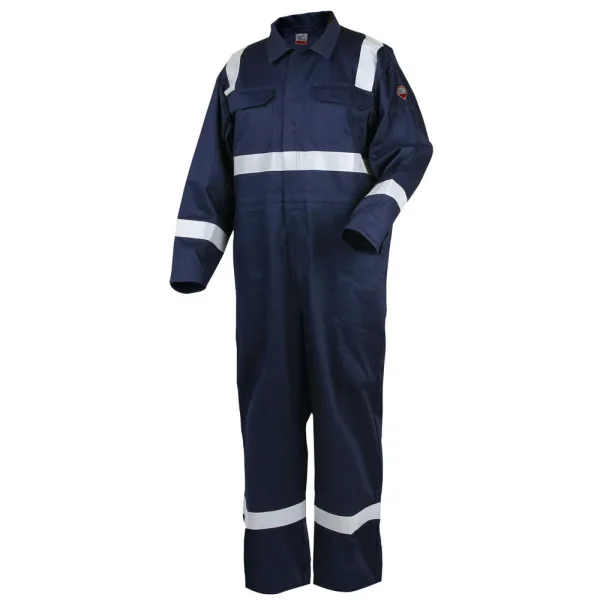 Black Stallion TruGuard 300 FR Reflective Coveralls, Navy – CF2216-NV
