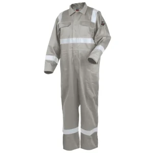 Black Stallion TruGuard 300 FR Reflective Coveralls, Stone – CF2216-ST