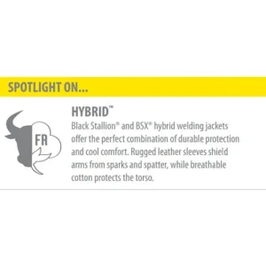 Revco Black Stallion FR Cotton/Split Cowhide Hybrid™ Jacket #F9-30C/BS
